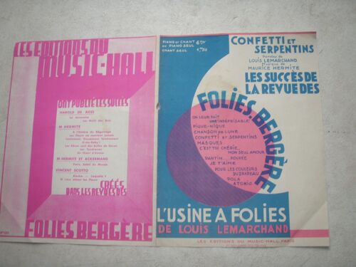 Confetti et serpentins. Chanson de Carnaval. E. & C. 8934