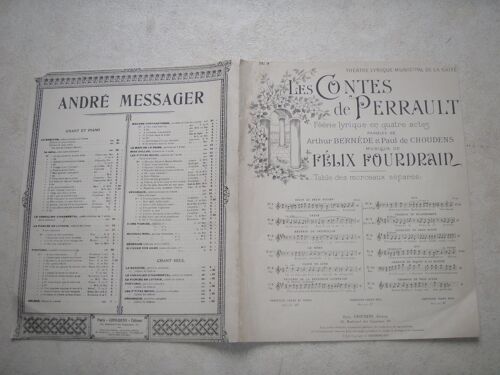 Les Contes De Perrault. Féérie Lyrique En Quatre Actes. N° 3 : Rêverie De Cendrillon