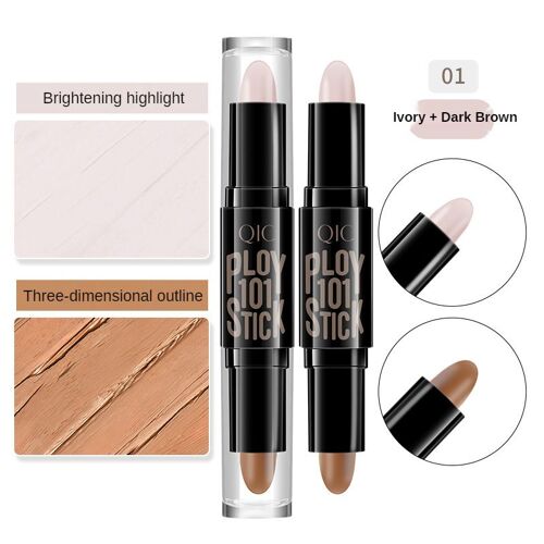 Correcteur De Contour Double Tête, Bâton De Contouring Imperméable Hydratant 3d, Stylo De Maquillage Éclaircissant Pour La Peau, Crème 