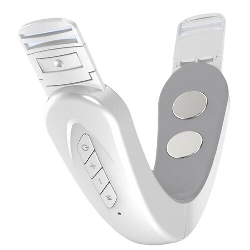 Dispositif De Lifting Du Visage Led Bleu, Masseur À Vibrations, Amincissant, Double Menton, Ceinture De Levage Des Joues En Forme De V 