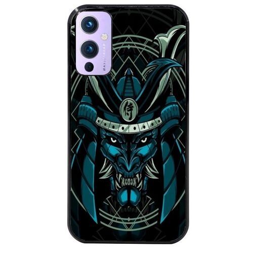 Coque Noire Pour Oneplus 9 Samourai Bleu