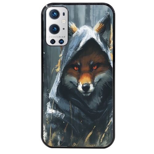 Coque Noire Pour Oneplus 9 Pro Renard Fox Des Bois