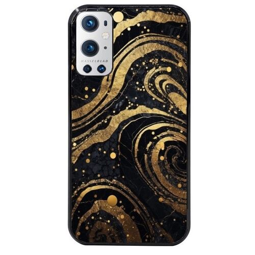Coque Noire Pour Oneplus 9 Pro Marbre Noir