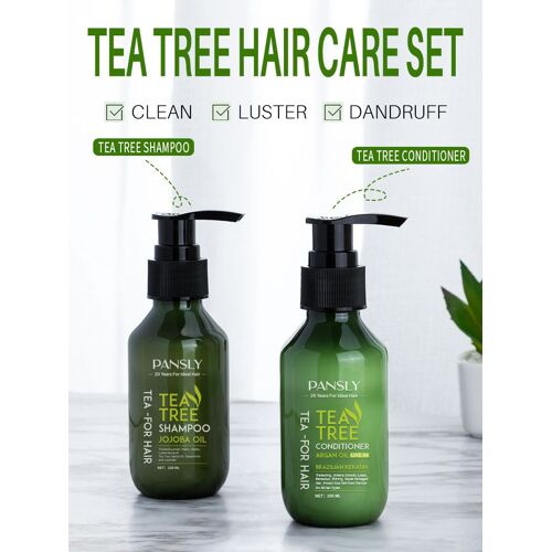 Après-Shampoing D'arbre À Thé, 2 Pièces, Fonction Principale De L'arbre À Thé Est Anti-Oxydant, Éclaircit La Peau, Améliore La Santé Du Cuir Chevelu 
