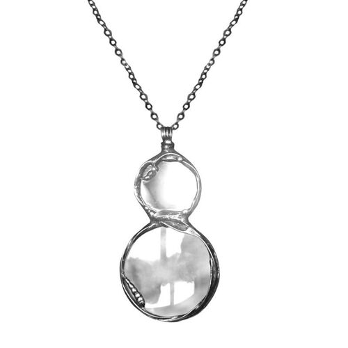 Collier Loupe Loupe Collier Forme De Gourde Gourde Loupe Lentille Loupe Femme Mini Portable Monocle Bijoux