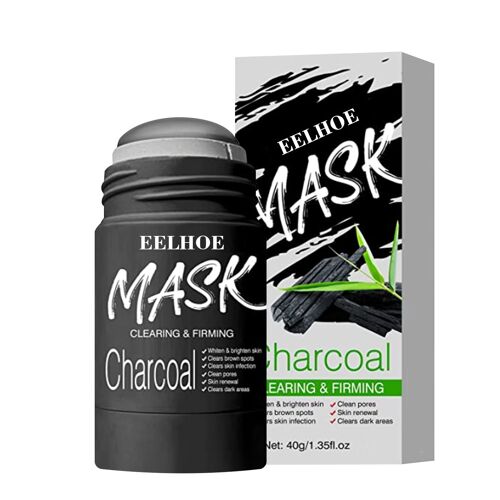 Masque De Nettoyage Solide Au Charbon De Bambou, 40g, Pour Éliminer Les Points Noirs Et L'acné, Rétrécir Les Pores, Contrôler Le Sébum, Hydrater Les Produits De Soins De La Peau 