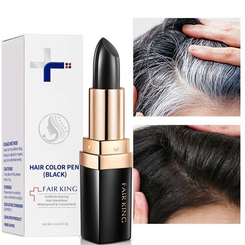 Bâton De Crème À Coloration Unique, 2 Couleurs, Couverture Instantanée Des Racines Grises, Modification De La Couleur Des Cheveux, Coloration Temporaire Des Cheveux Blancs 