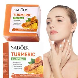 Barre De Savon De Protection En Turmeric, Pour Le Visage Et Le Corps, Pour Les Taches Foncées, Hyperpigmentation, Nettoyage De La Peau En Douceur 