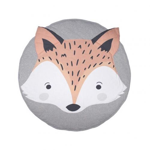 Tapis De Jeu Rampant En Coton Doux Imprimé Renard, 85cm, Couverture De Sol, Tapis D'Escalade Pour Pépinière, Activités, Jouets