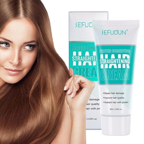Crème Correctrice De Cheveux 60ml, Nourrissant Et Lissant, Pour Tous Les Types De Cheveux 
