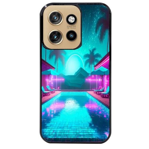 Coque Noire Pour Edge 50 Neo Hawaii Piscine