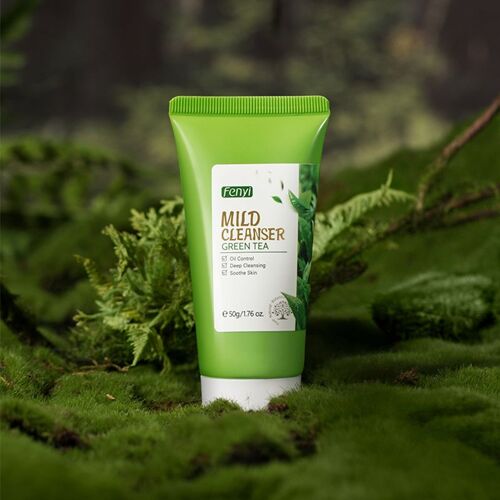 Thé Vert Nettoyant Pour Le Visage, 50g, Mousse Rafraîchissante Et Hydratante Pour La Peau, Produit De Soin Des Pores