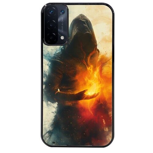 Coque Noire Pour Oppo A54 5g Et A74 5g Sorcier De Feu