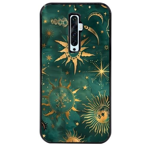 Coque Noire Pour Reno 2 Lune Astro