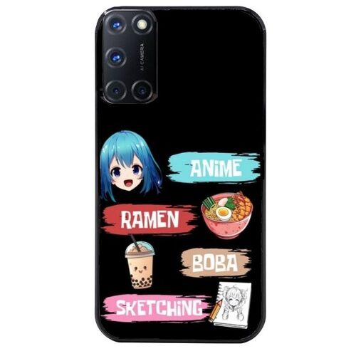 Coque Noire Pour Oppo A72 4g Anime Manga Et Ramen