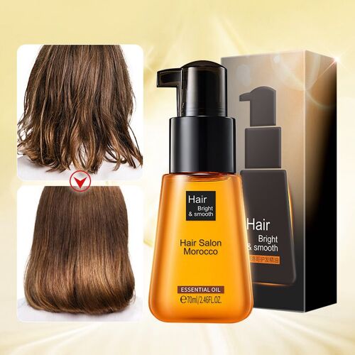 Huile Essentielle Marocaine Pour Cheveux, Rend Les Cheveux Lisses Et Soyeux, Peut Réparer Les Cheveux Abîmés Et Lisser Les Cheveux Secs