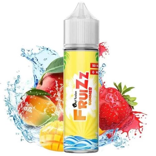 Eliquide FruiZz Summer Mangue Fraise 50ml- 0mg Vap'fusion 50/50 PG/VG