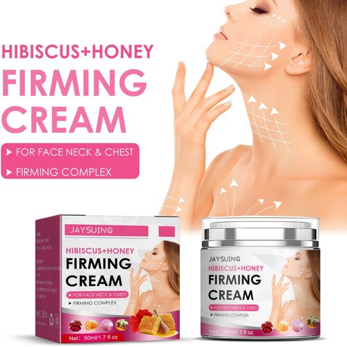 Crème Raffermissante Au Miel Pour La Peau, Produit De Soin Pour La Peau, Produit De Lifting, Éclaircissant, Hydratant, Estompe Les Ridules Et Les Lignes Du Cou, 1 Pièce 