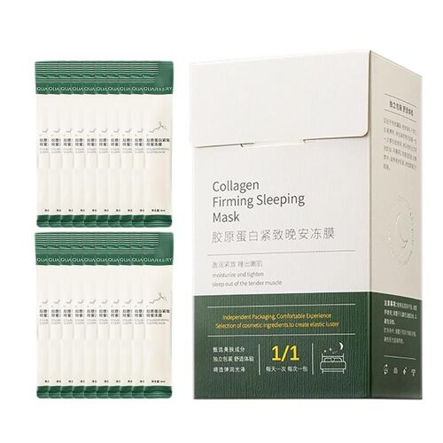 Raffermissant Visage Endormi Couverture Leave-In De Couchage Masque Raffermissant Au Collagène Sans Rinçage Facial Couverture Anti-Vieillissement De Couchage Masque Portable