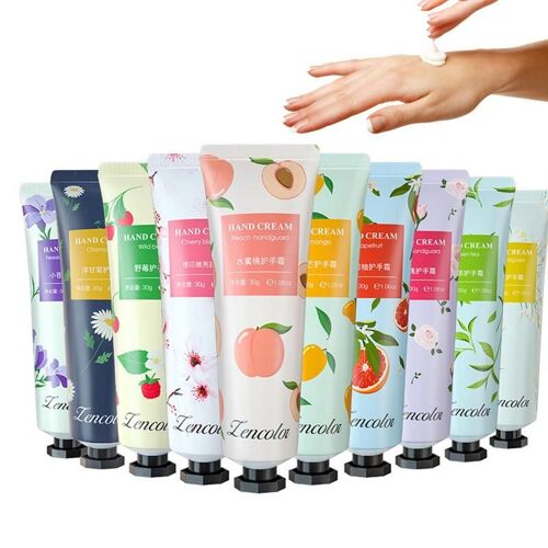 Crème Pour Les Mains Parfumées Pour Les Filles, Hydratant Pour Les Mains Sèches, Soin Des Mains, Paquet De 10