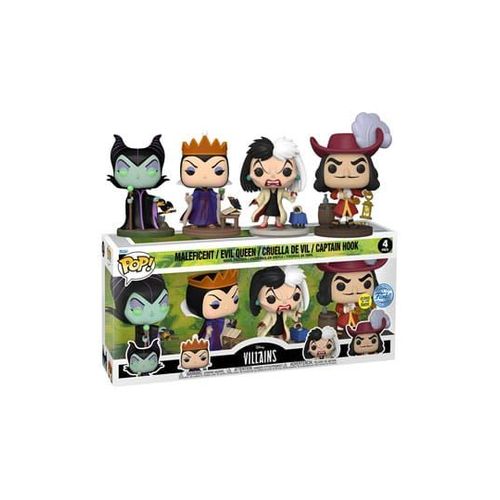 Disney Villains Pack 4 Figurines Pop! Movies Vinyl Villains (Gw)(Emea) 9 Cm