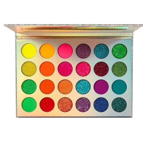 Palette De Fards À Paupières Fluorescents, 24 Couleurs, Paillettes Brillantes, Poudre D'ombre À Paupières, Maquillage De Beauté, Cosmétiques 
