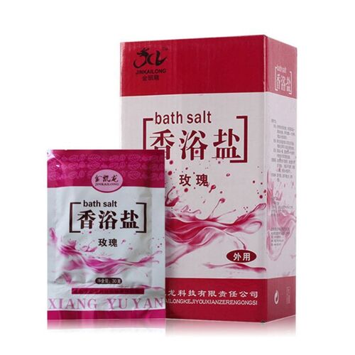 Poudre De Sel De Mer Pour Bain, 1 Sac, Essence De Rose, Douche, Massage Des Pieds, Soins De La Peau, Spa, Exfoliation, Cadeau 9109-May14A11934