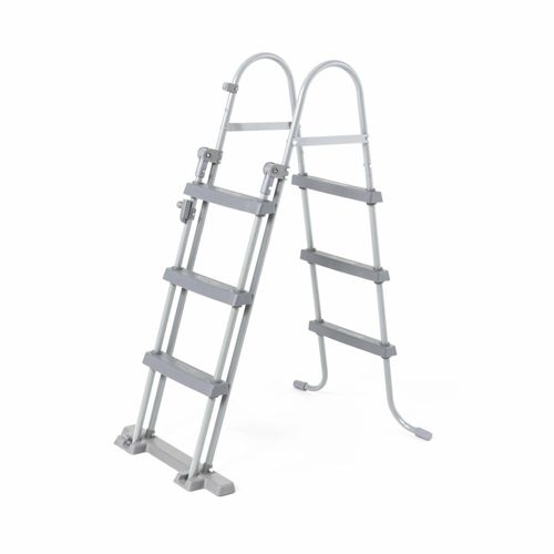 Echelle Symétrique Hors Sol 3 Marches Pour Piscine D'une Hauteur De 107cm Max Accessoire Piscine