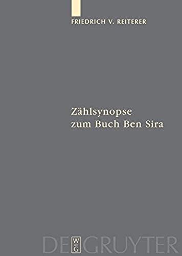 Zählsynopse Zum Buch Ben Sira