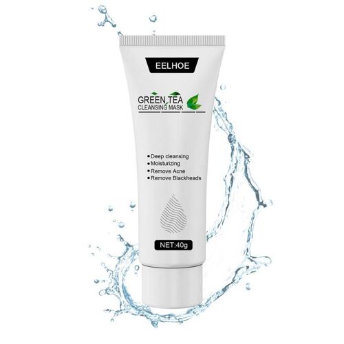 Masque Facial Au Thé Vert, Dissolvant De Points Noirs, Nourrissant Et Hydratant, Nettoyage En Profondeur Des Pores, Pour Tous Les Types De Peau 