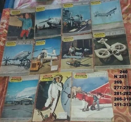 Aviation Magazine 11 Magazines N° 240 251 269 277 279 281 282 286 310 311 313
