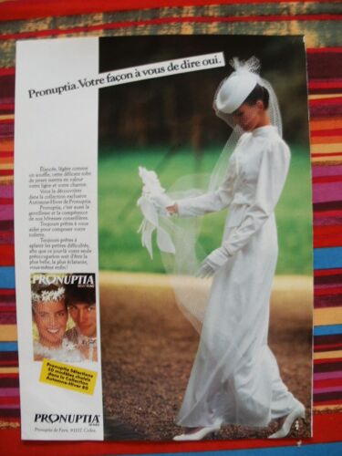 Publicité Papier Ancienne (Octobre 1980) Pour La Collection "Pronuptia" (Collection Automne-Hiver 80) - Publicité M&m