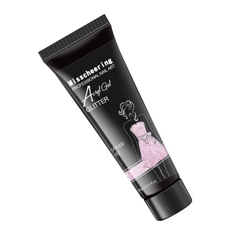 Constructeur De Gel Pour Ongles 15ml, Colle À Ongles À Paillettes, Gel Uv, Pour Technicien Professionnel D'ongles Ou Facile À Utiliser 