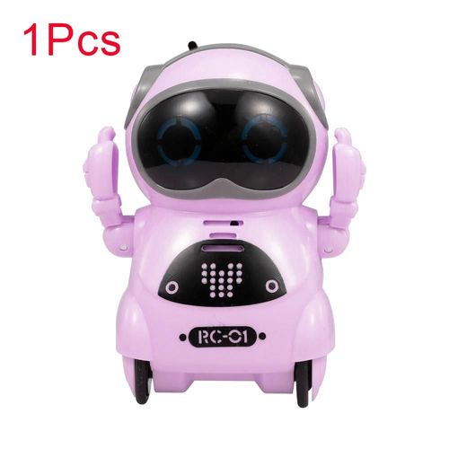1 pièces Rose - Mini Robot jouet de poche, 939A, Dialogue interactif, reconnaissance vocale, enregistrement, chant, danse, raconter une histoire pour enfant