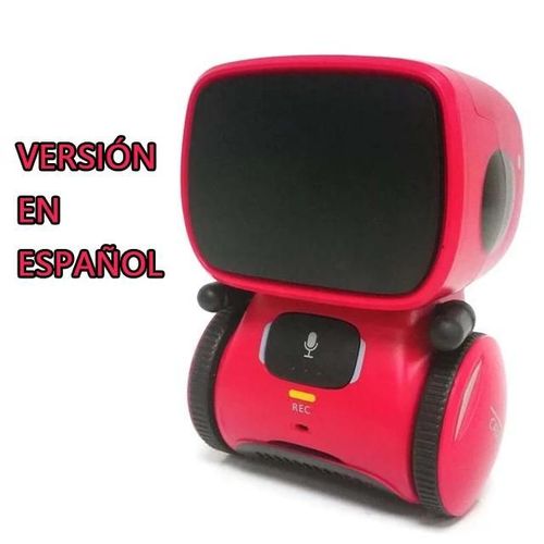 Espagne rouge - Robot russe à commande vocale pour enfants, jouet interactif, mignon et intelligent, à commande tactile, idéal pour cadeau, nouvelle collection