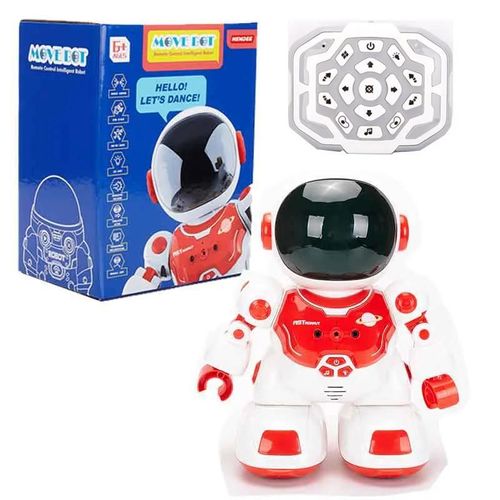 DB04-Rouge - Robot astronaute Intelligent commandé à distance, musique de combat interactif pour enfants, peut contrôler à distance, jouet, cadeau