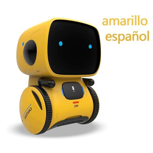 Jaune-espagnol - Robot intelligent Emo, commande vocale, commande tactile, chant, danse parlant, jouet interactif, cadeau pour enfants