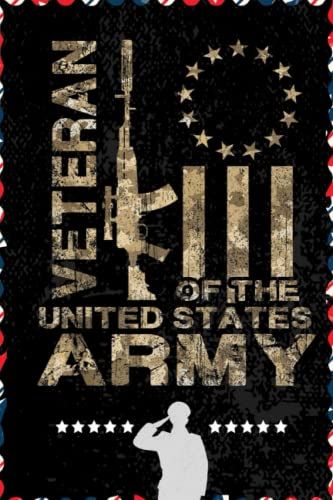Distressed Betsy Ross Flag Us Army Veteran Camo: Respect For Veterans, Soldier, Military Person, Warrior Blank Lined Notebook Journal | 6x9 In 100 Pages