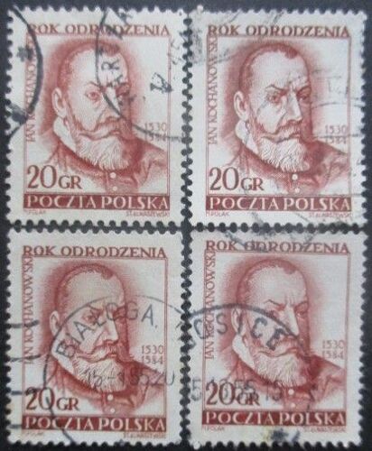 Pologne N°723 X 4 Oblitéré