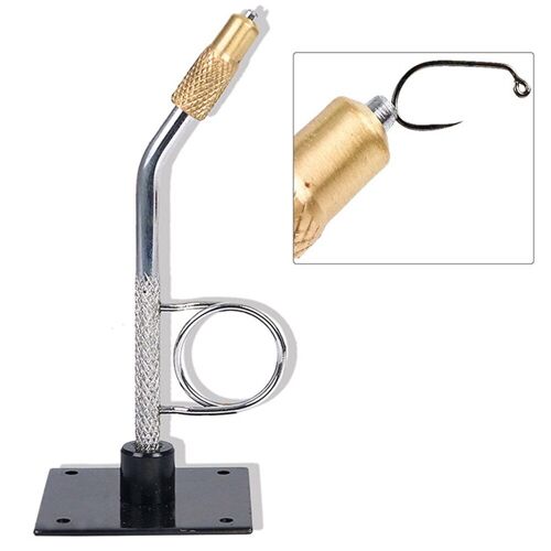 Étau De Pêche À La Mouche Avec Base, Pince En C Rotative, Kit De Matériel De Voyage En Alliage, Matériel De Pêche À La Mouche, Hameçon, 1 Pièce