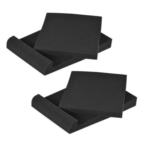 2set/4 pièces Isolation acoustique Studio moniteur haut-parleur tampons d'isolation haute densité mousse acoustique tampons pour 5 pouces/6 pouces haut-parleurs