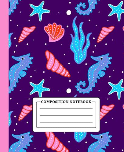 Coral Composition Notebook: Journal For Kids (Boys & Girls) / College Ruled Notebook For School / Writing Journal For Students And Teachers / Back To School Supplies Gifts For Kids.