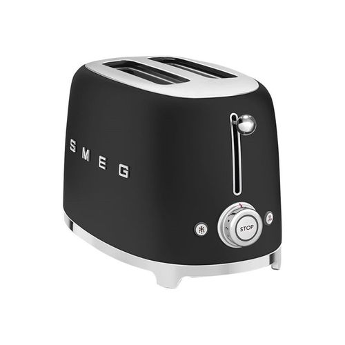 Smeg 50's Style TSF01BLMEU - Grille-pain - 2 tranche - 2 Emplacements - noir