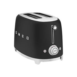 Smeg 50's Style TSF01BLMEU - Grille-pain - 2 tranche - 2 Emplacements - noir