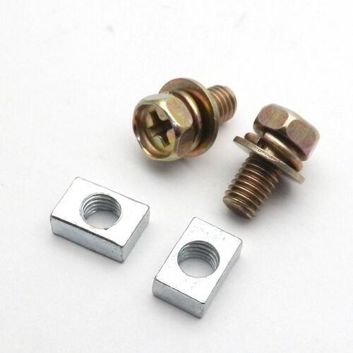 Lot De 2 Ensembles Universels Moto Scooter Atv Saleté Vélo Batterie Borne Écrou Et Boulon Vis M5x10mm M6x12mm 4ah 5ah 6ah 7ah