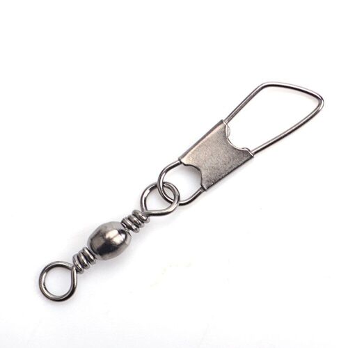 Connecteur De Leurre En Acier Inoxydable Avec Hameçon À Pression, Roulement Pivotant, Matériel De Pêche, Broche, Accessoires