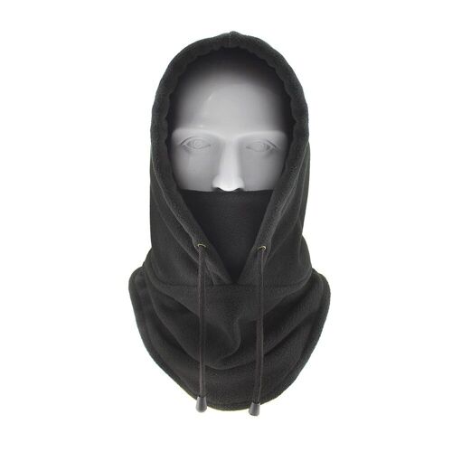 Casquette De Ski Coupe-Vent Pour Sports De Plein Air, Bavoir, Cagoule Rembourrée À Froid, Masque En Peluche, Chapeau Chaud, Équipement De Ski De Vélo