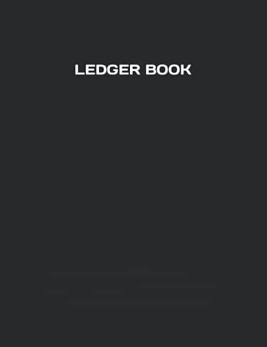 Ledger Book: Ledger Record Book - 100 Pages, 8.5 X 11 Inches - Simple Black Cover