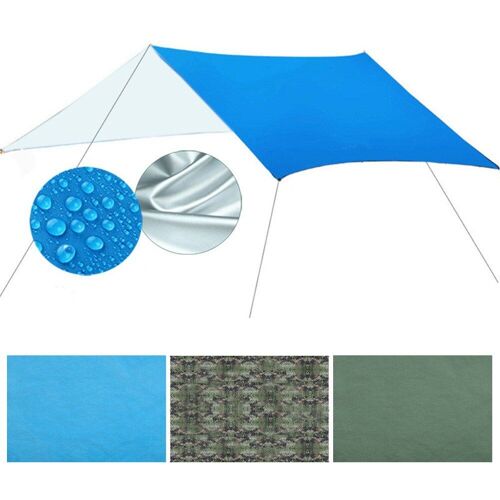 Imperméable Tente Bâche Pluie Soleil Ombre Jambon-Simili Abri Camping Pique-Nique Auvent Couverture Extérieure Pique-Nique Tapis Plage Couverture 100x145cm