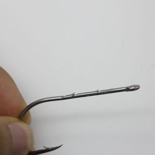 Hameçon De Pêche En Acier À Haute Teneur En Carbone, Crochets De Gabarit, Support D'appât Pour Poissons D'étang À Vers, Forte Résistance À La Corrosion, 50 Pièces